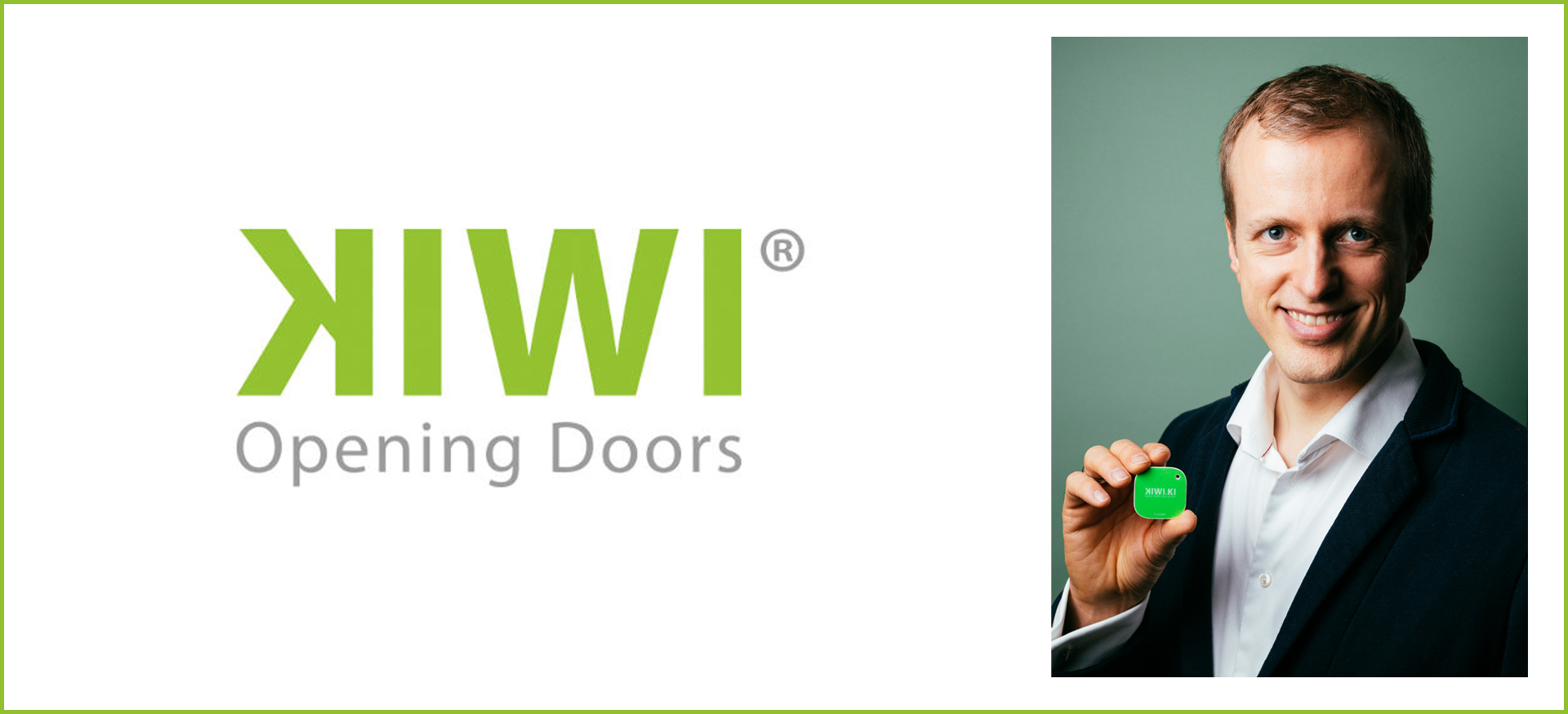 Hardware-Startup KIWI, Logo und Christian Bogatu
