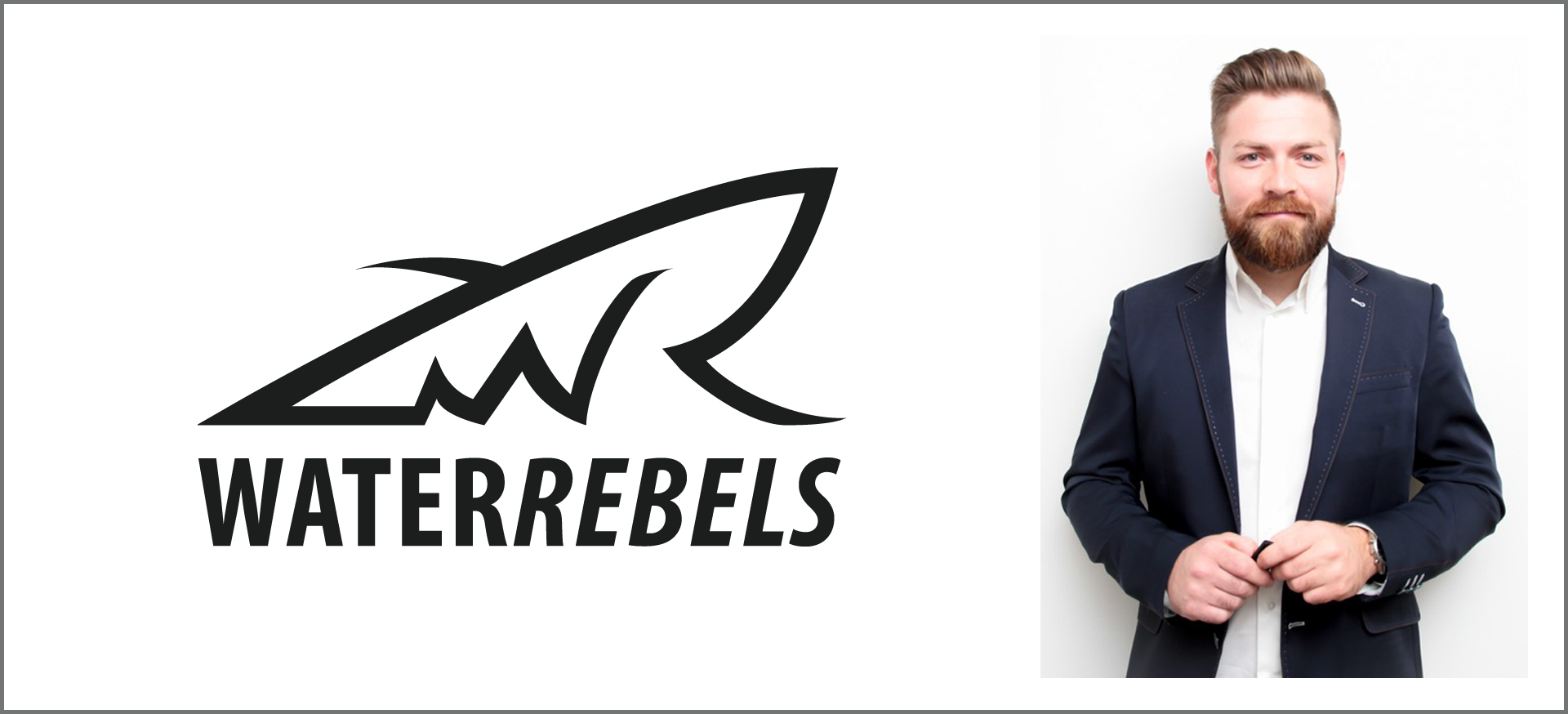 Hardware-Startup waterrebels, Logo und Stefan Klug